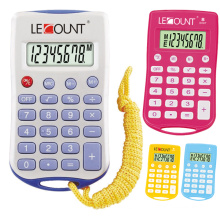 Calculatrice de poche 8 chiffres avec cordon suspendu (LC310)
